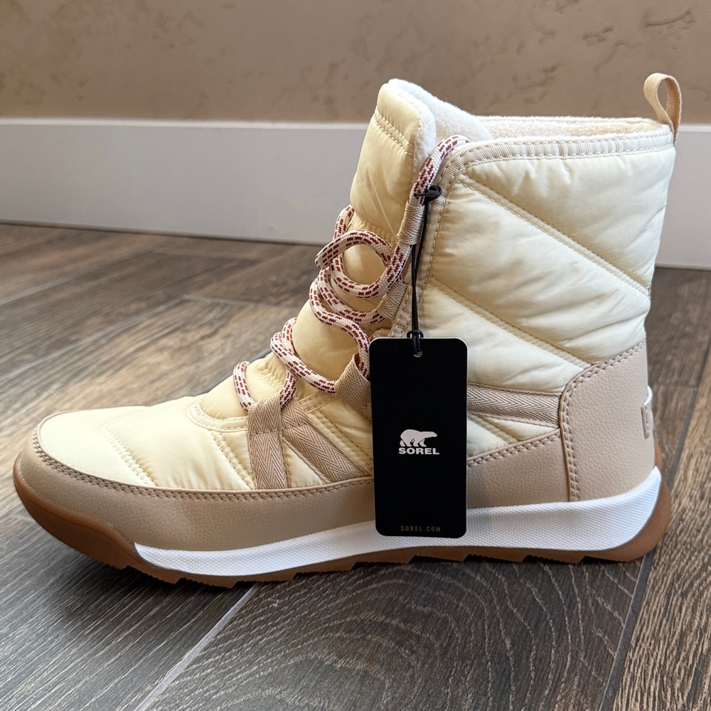 SOREL Women's Honey White Whitney II Plus Lace Waterproof Boots—10 - Picture 10 of 16